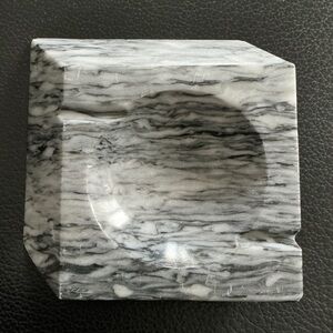 Gray Marble Home Accent Ash Tray